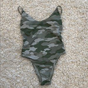 Aerie camo one piece baiting suit